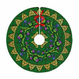 ScotsTee Shop Scottish Don (Tribe-of-Mar) Thistle Celtic Knot Tartan Christmas Tree Skirt