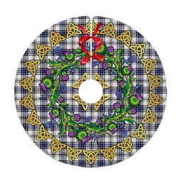 ScotsTee Shop Scottish Hannay Modern Thistle Celtic Knot Tartan Christmas Tree Skirt