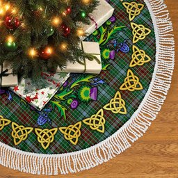 ScotsTee Shop Scottish Gayre Thistle Celtic Knot Tartan Christmas Tree Skirt