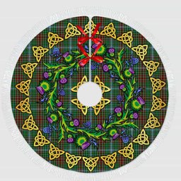 ScotsTee Shop Scottish Gayre Thistle Celtic Knot Tartan Christmas Tree Skirt
