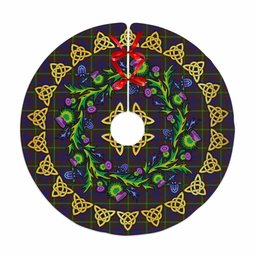 ScotsTee Shop Scottish Durie Thistle Celtic Knot Tartan Christmas Tree Skirt