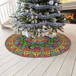 ScotsTee Shop Scottish Dunbar Ancient Thistle Celtic Knot Tartan Christmas Tree Skirt