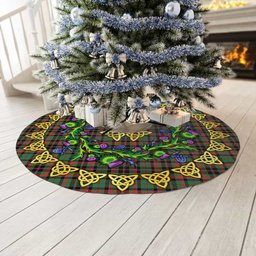 ScotsTee Shop Scottish Cumming Hunting Ancient Thistle Celtic Knot Tartan Christmas Tree Skirt
