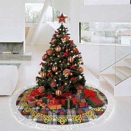 ScotsTee Shop Scottish MacDuff Dress Modern Thistle Celtic Knot Tartan Christmas Tree Skirt
