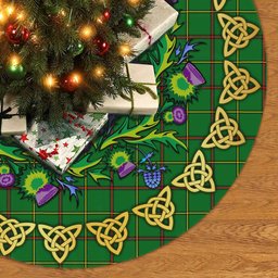 ScotsTee Shop Scottish Tribe of Mar Thistle Celtic Knot Tartan Christmas Tree Skirt