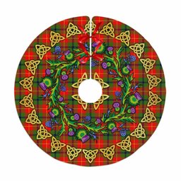 ScotsTee Shop Scottish Turnbull Dress Thistle Celtic Knot Tartan Christmas Tree Skirt