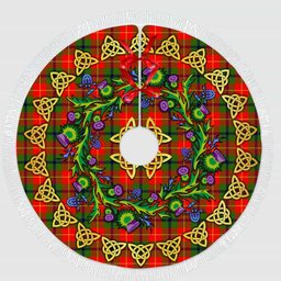 ScotsTee Shop Scottish Turnbull Dress Thistle Celtic Knot Tartan Christmas Tree Skirt