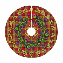 ScotsTee Shop Scottish Scrymgeour Thistle Celtic Knot Tartan Christmas Tree Skirt
