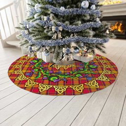ScotsTee Shop Scottish Scrymgeour Thistle Celtic Knot Tartan Christmas Tree Skirt