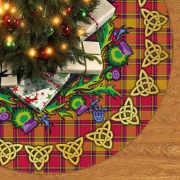 ScotsTee Shop Scottish Scrymgeour Thistle Celtic Knot Tartan Christmas Tree Skirt