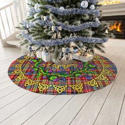 ScotsTee Shop Scottish Ogilvie of Airlie Ancient Thistle Celtic Knot Tartan Christmas Tree Skirt