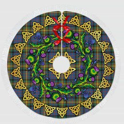 ScotsTee Shop Scottish MacSporran Ancient Thistle Celtic Knot Tartan Christmas Tree Skirt