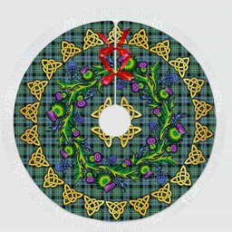 ScotsTee Shop Scottish Melville Thistle Celtic Knot Tartan Christmas Tree Skirt