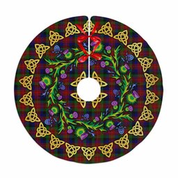 ScotsTee Shop Scottish Tennant Thistle Celtic Knot Tartan Christmas Tree Skirt