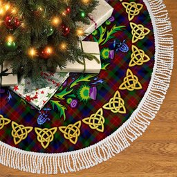 ScotsTee Shop Scottish Tennant Thistle Celtic Knot Tartan Christmas Tree Skirt