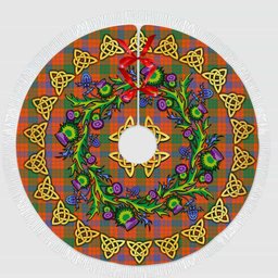 ScotsTee Shop Scottish Ross Ancient Thistle Celtic Knot Tartan Christmas Tree Skirt