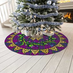 ScotsTee Shop Scottish Wardlaw Modern Thistle Celtic Knot Tartan Christmas Tree Skirt