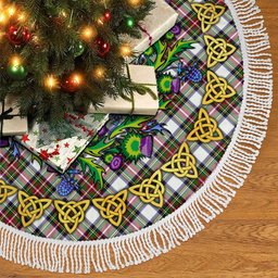 ScotsTee Shop Scottish Stewart Dress Modern Thistle Celtic Knot Tartan Christmas Tree Skirt