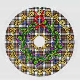 ScotsTee Shop Scottish Stewart Dress Modern Thistle Celtic Knot Tartan Christmas Tree Skirt