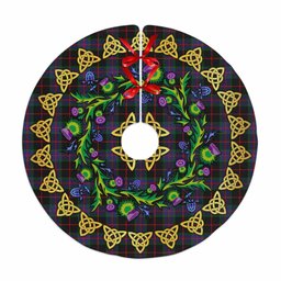 ScotsTee Shop Scottish Nairn Thistle Celtic Knot Tartan Christmas Tree Skirt