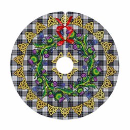ScotsTee Shop Scottish MacRae Dress Modern Thistle Celtic Knot Tartan Christmas Tree Skirt