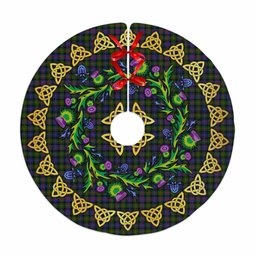 ScotsTee Shop Scottish Murray of Atholl Modern Thistle Celtic Knot Tartan Christmas Tree Skirt