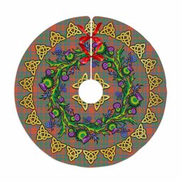 ScotsTee Shop Scottish MacKintosh Ancient Thistle Celtic Knot Tartan Christmas Tree Skirt