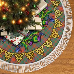 ScotsTee Shop Scottish MacKintosh Ancient Thistle Celtic Knot Tartan Christmas Tree Skirt
