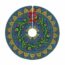 ScotsTee Shop Scottish Matheson Hunting Ancient Thistle Celtic Knot Tartan Christmas Tree Skirt