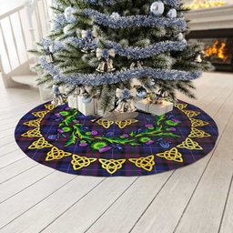ScotsTee Shop Scottish Pride of Scotland Thistle Celtic Knot Tartan Christmas Tree Skirt
