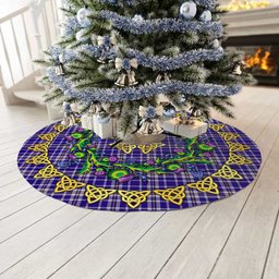 ScotsTee Shop Scottish Ochterlony Thistle Celtic Knot Tartan Christmas Tree Skirt