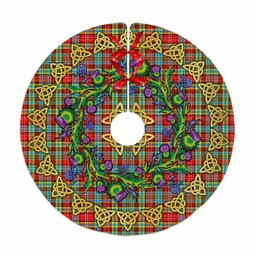 ScotsTee Shop Scottish Ogilvie Thistle Celtic Knot Tartan Christmas Tree Skirt