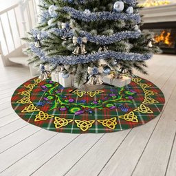 ScotsTee Shop Scottish Prince of Wales Thistle Celtic Knot Tartan Christmas Tree Skirt