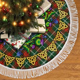ScotsTee Shop Scottish Prince of Wales Thistle Celtic Knot Tartan Christmas Tree Skirt