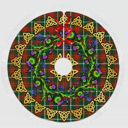 ScotsTee Shop Scottish Prince of Wales Thistle Celtic Knot Tartan Christmas Tree Skirt