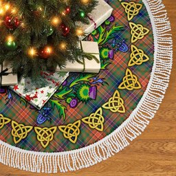 ScotsTee Shop Scottish Wilson Ancient Thistle Celtic Knot Tartan Christmas Tree Skirt