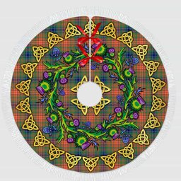 ScotsTee Shop Scottish Wilson Ancient Thistle Celtic Knot Tartan Christmas Tree Skirt