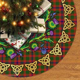 ScotsTee Shop Scottish Skene Modern Thistle Celtic Knot Tartan Christmas Tree Skirt
