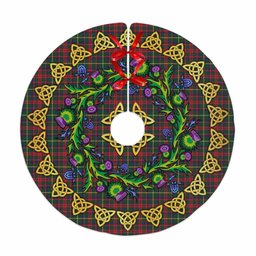 ScotsTee Shop Scottish MacKintosh Hunting Modern Thistle Celtic Knot Tartan Christmas Tree Skirt