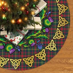 ScotsTee Shop Scottish MacKintosh Hunting Modern Thistle Celtic Knot Tartan Christmas Tree Skirt