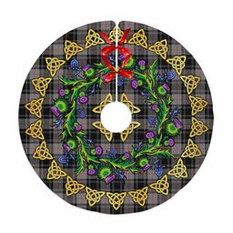 ScotsTee Shop Scottish Moffat Modern Thistle Celtic Knot Tartan Christmas Tree Skirt