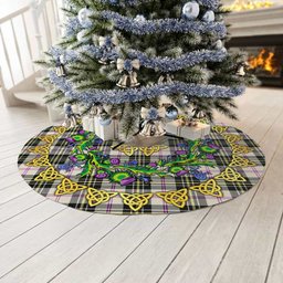 ScotsTee Shop Scottish MacPherson Dress Ancient Thistle Celtic Knot Tartan Christmas Tree Skirt