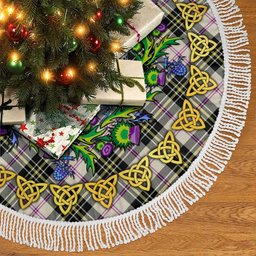 ScotsTee Shop Scottish MacPherson Dress Ancient Thistle Celtic Knot Tartan Christmas Tree Skirt