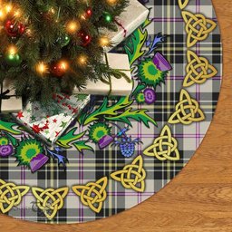 ScotsTee Shop Scottish MacPherson Dress Ancient Thistle Celtic Knot Tartan Christmas Tree Skirt