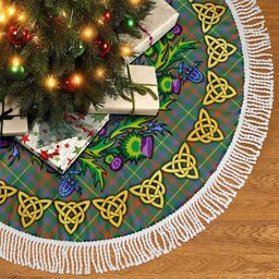 ScotsTee Shop Scottish MacKintosh Hunting Ancient Thistle Celtic Knot Tartan Christmas Tree Skirt