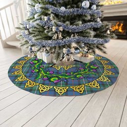 ScotsTee Shop Scottish MacPhail Hunting Ancient Thistle Celtic Knot Tartan Christmas Tree Skirt