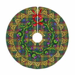 ScotsTee Shop Scottish MacMillan Old Ancient Thistle Celtic Knot Tartan Christmas Tree Skirt