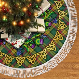 ScotsTee Shop Scottish MacMillan Old Ancient Thistle Celtic Knot Tartan Christmas Tree Skirt