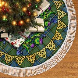 ScotsTee Shop Scottish MacMillan Hunting Ancient Thistle Celtic Knot Tartan Christmas Tree Skirt