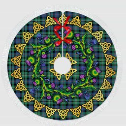 ScotsTee Shop Scottish Rose Hunting Ancient Thistle Celtic Knot Tartan Christmas Tree Skirt